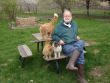 Bob with cat company.