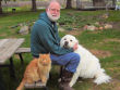 Bob with Honey Bear and Curry cat.