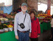 Bob and Sarah at the Dallas Farmer's Market