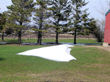 A left over snowdrift on April 26, 2008.