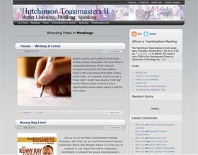 Hutchinson II Toastmaster Club home page.